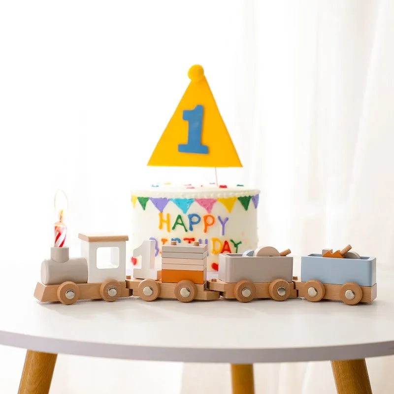 Montessori Wooden Train Toy Set ™TheTinyLions