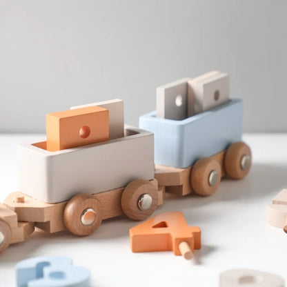 Montessori Wooden Train Toy Set ™TheTinyLions